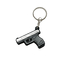 Chaîne principale molle de PVC d'arme à feu faite sur commande de Logo Mini Key Chains Silicone Toy