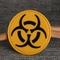 PVC 3D en caoutchouc raccorde la tactique de avertissement de rayonnement nucléaire de Biohazard