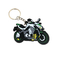 3D moto Logo For Promotion Gift fait sur commande à chaînes principal en caoutchouc