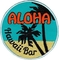 Le fer en barre d'Hawaï cousent sur l'insigne brodé par plage hawaïenne de palmiers de vêtements de correction