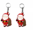 RUPALTTOYSBABA le Père Noël dessin animé porte-clés en caoutchouc doux n'importe quelle forme