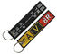 Le double a dégrossi le polyester 100% 130x 30mm Embroidery Keychain pilote