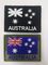 Support de Velcro de correction de broderie de frontière de laser Merrow de modèle de drapeau de l'Australie