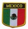 Correction brodée faite sur commande 12C de fond de sergé de drapeau du Mexique lavable