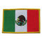 Correction brodée faite sur commande 12C de fond de sergé de drapeau du Mexique lavable