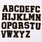 Fer de frontière de scintillement d'or d'A-Z Embroidered Alphabet Letters sur des corrections de Chenille