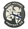 Le moral de PVC de Michael Protect Us Custom de saint raccorde l'attachement 10C de Velcro