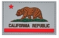 PVC mou écologique de la correction 3D de PVC de moral coloré par drapeau de République de la Californie
