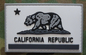 Crochet noir République la Californie correction PVC militaire 2x3 blanc » corrections tactiques en caoutchouc